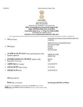 Haicheng (India) Engineering Pte Ltd 2